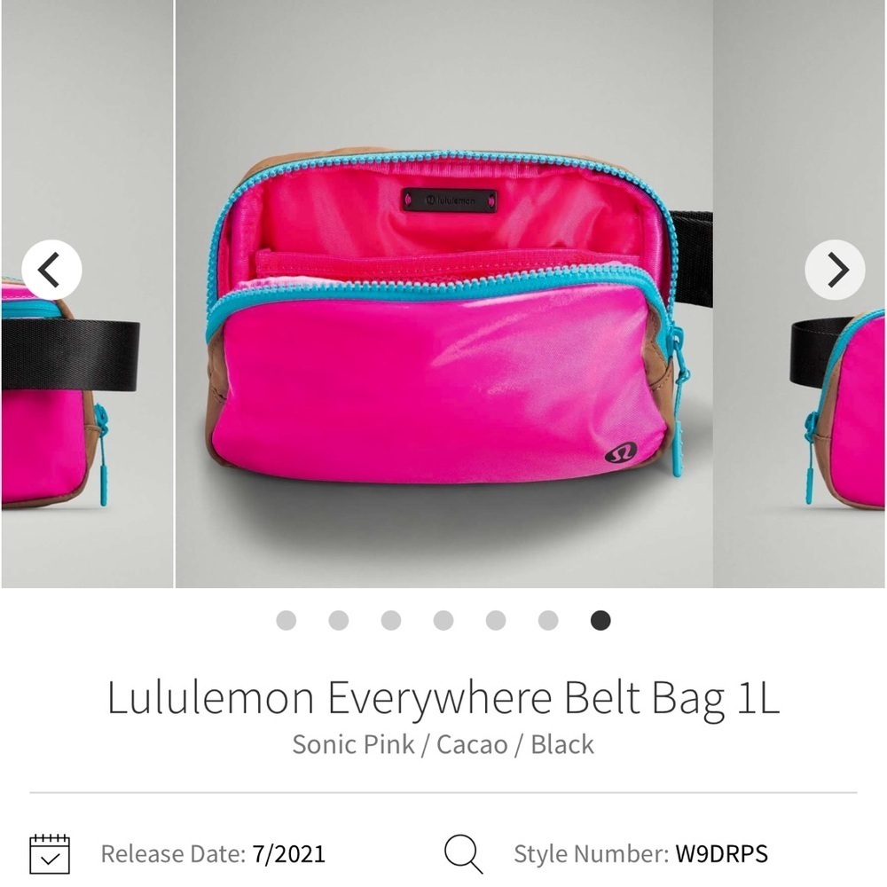 *RARE*  Sonic Pink/Cacao/Black Everywhere Belt Bag
